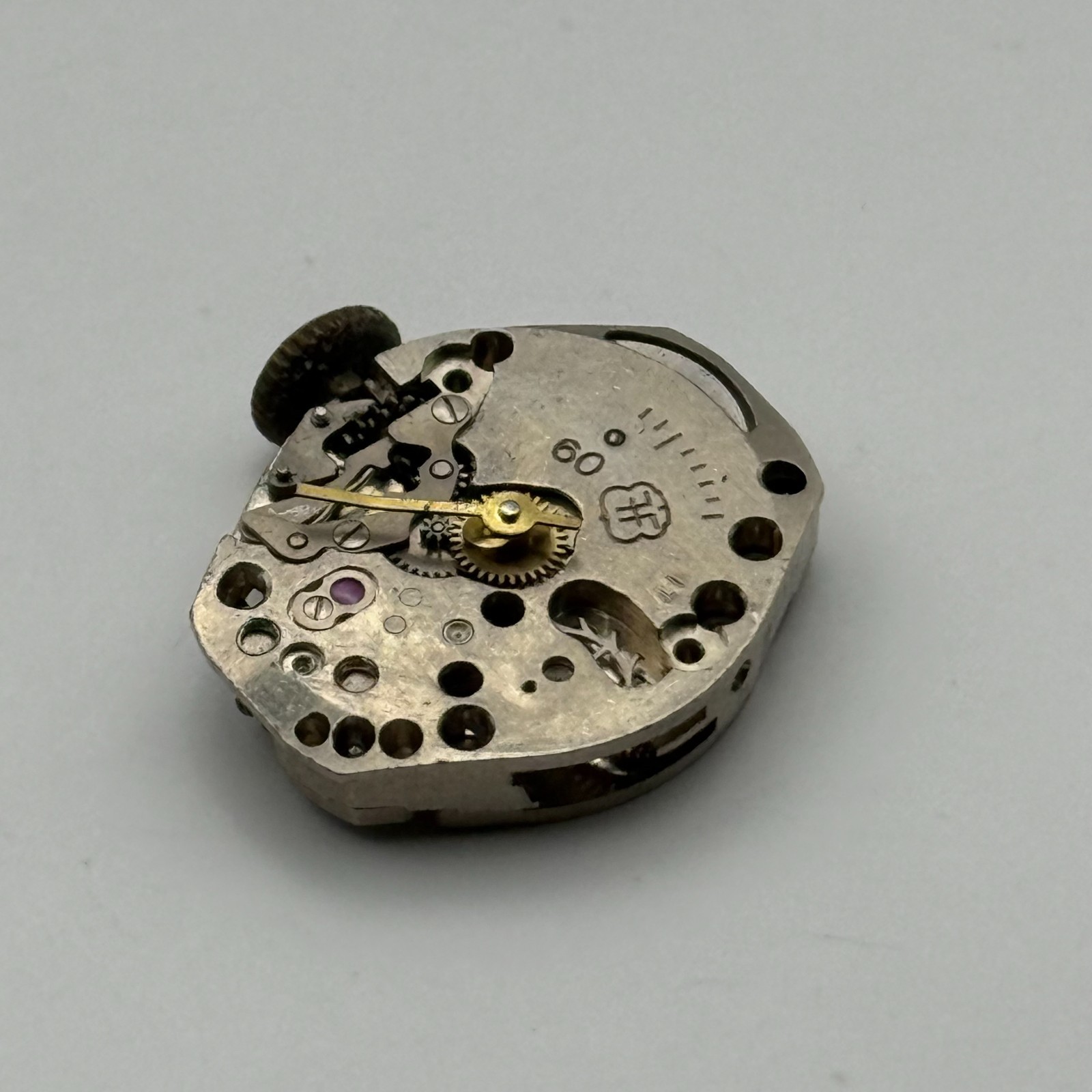 FHF 60 Watch Movement Swiss Manual Wind Vintage Parts Repair 15.3mm