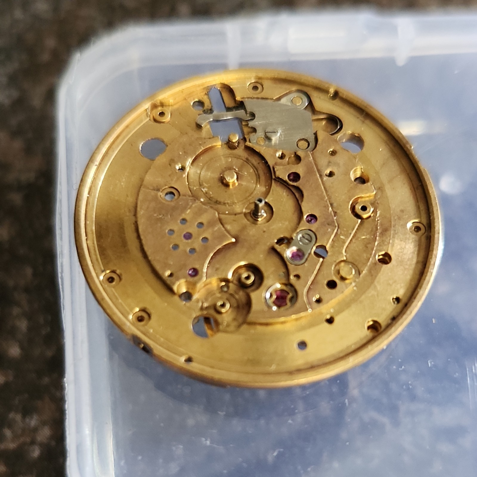 Enicar 1145 Movement For Parts Not Working. Good Balance