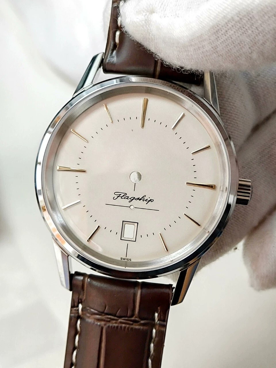 38.5mm Stainless Steel Watch Case With Band for 2895