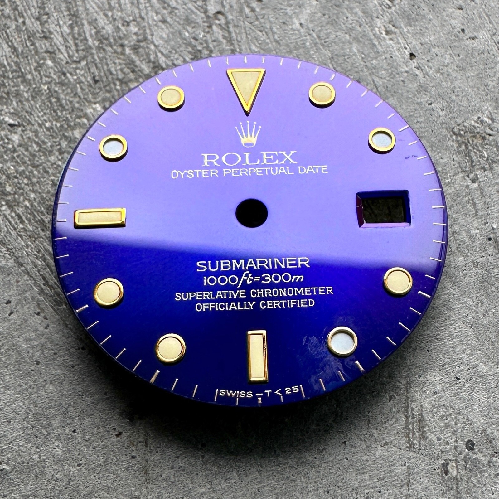 Vintage original Rolex Dial 16613 / 16618 – Tropical Purple Patina / Blue Dial
