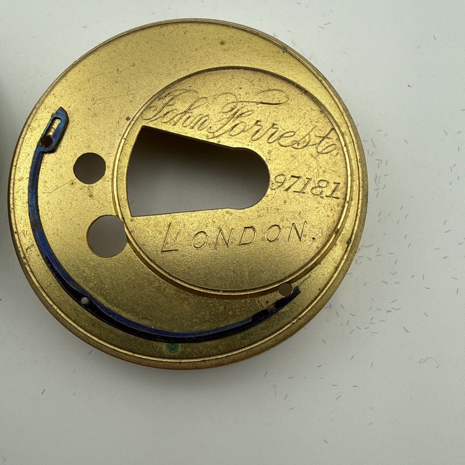 Vintage John Forrest 46.53mm Fusee Pocket Watch Movement Good Balance & Ticks