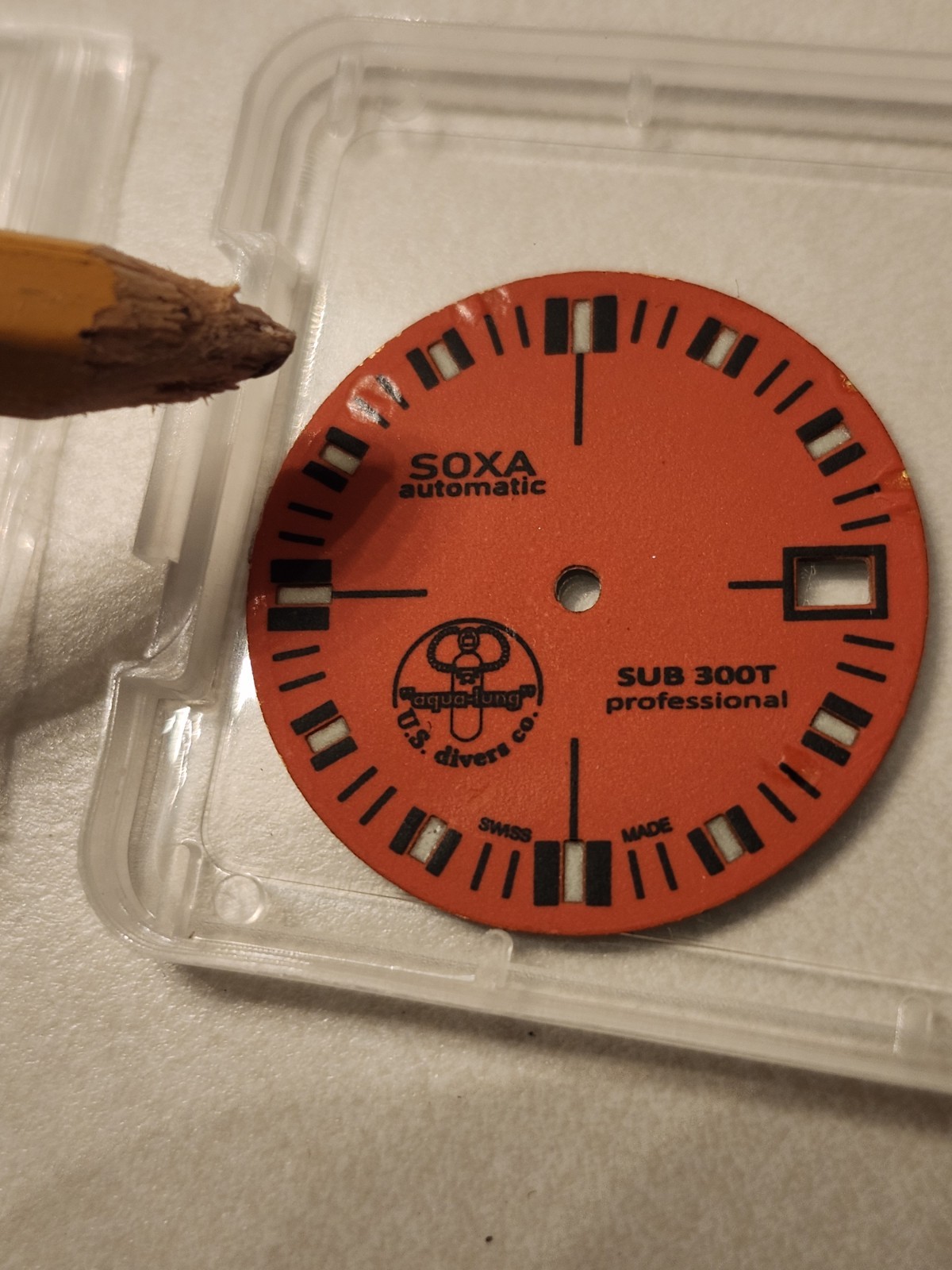 Custom Made Orange Soxa Dial 28.5 Awesome Lume For Nh35 Nh36 Nh38