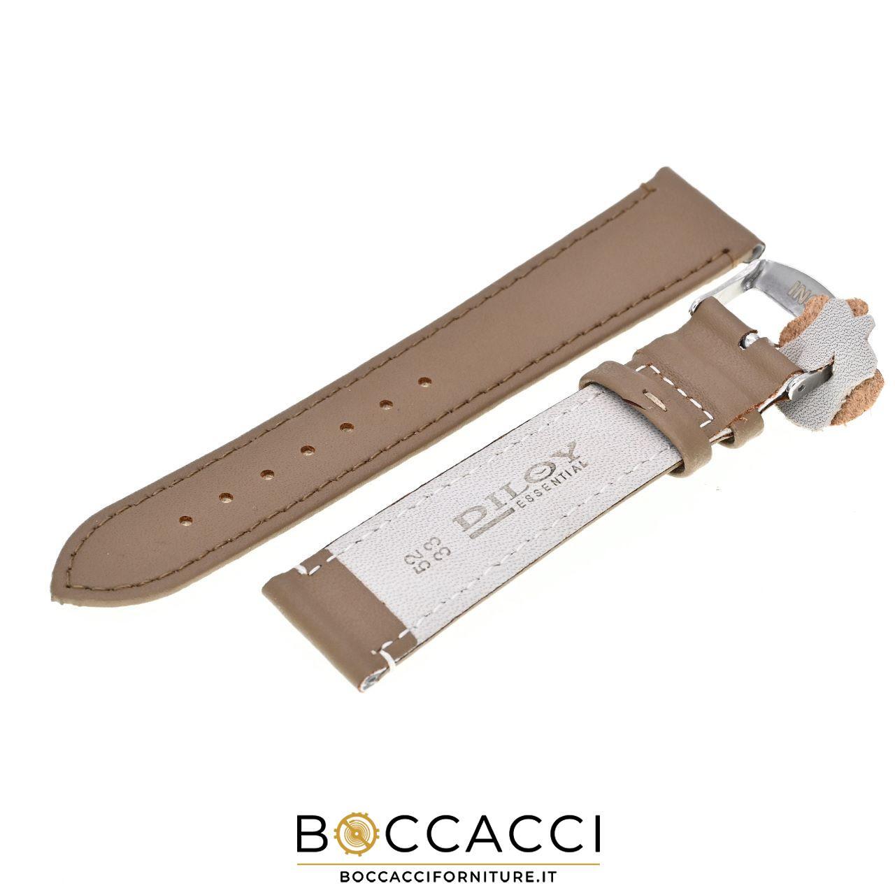 DILOY 20mm Beige Smooth Leather Unpadded Strap (NEW)