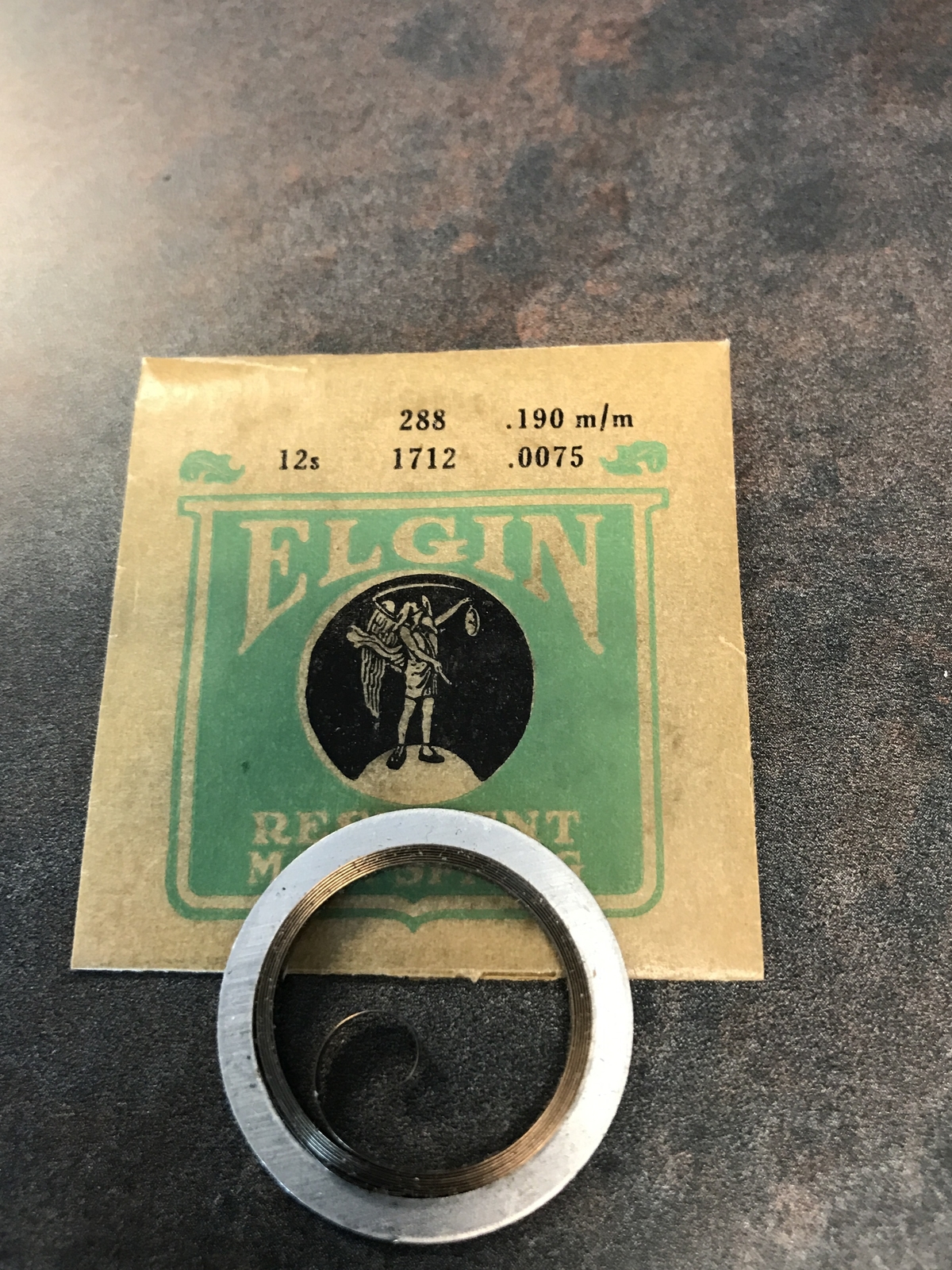 Elgin Factory Mainspring for 12s No. 1712 – Steel
