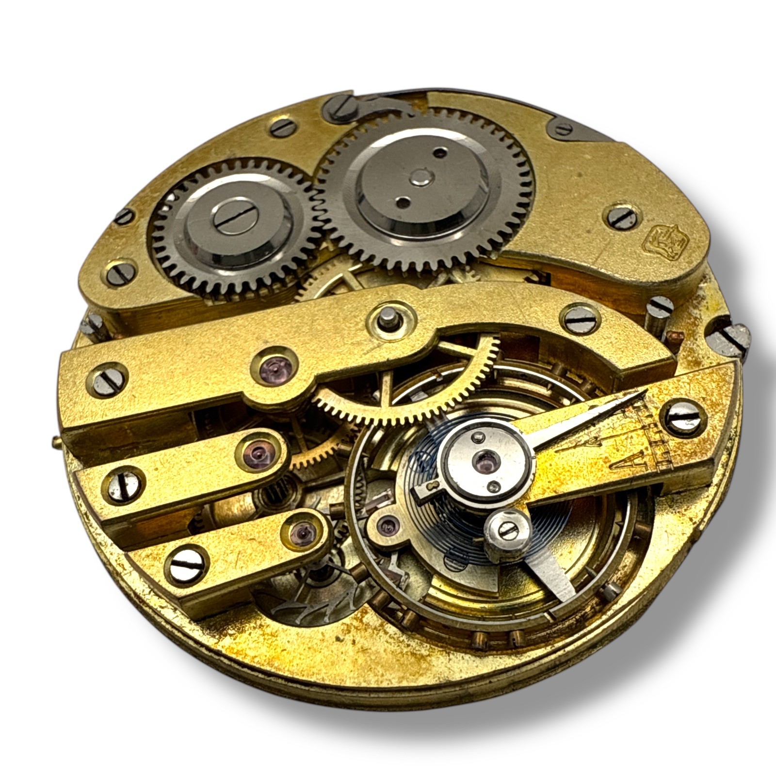 Swiss Pocket Watch Movement 42.0 mm Side Wind Lever Set Finger SM2 Read!
