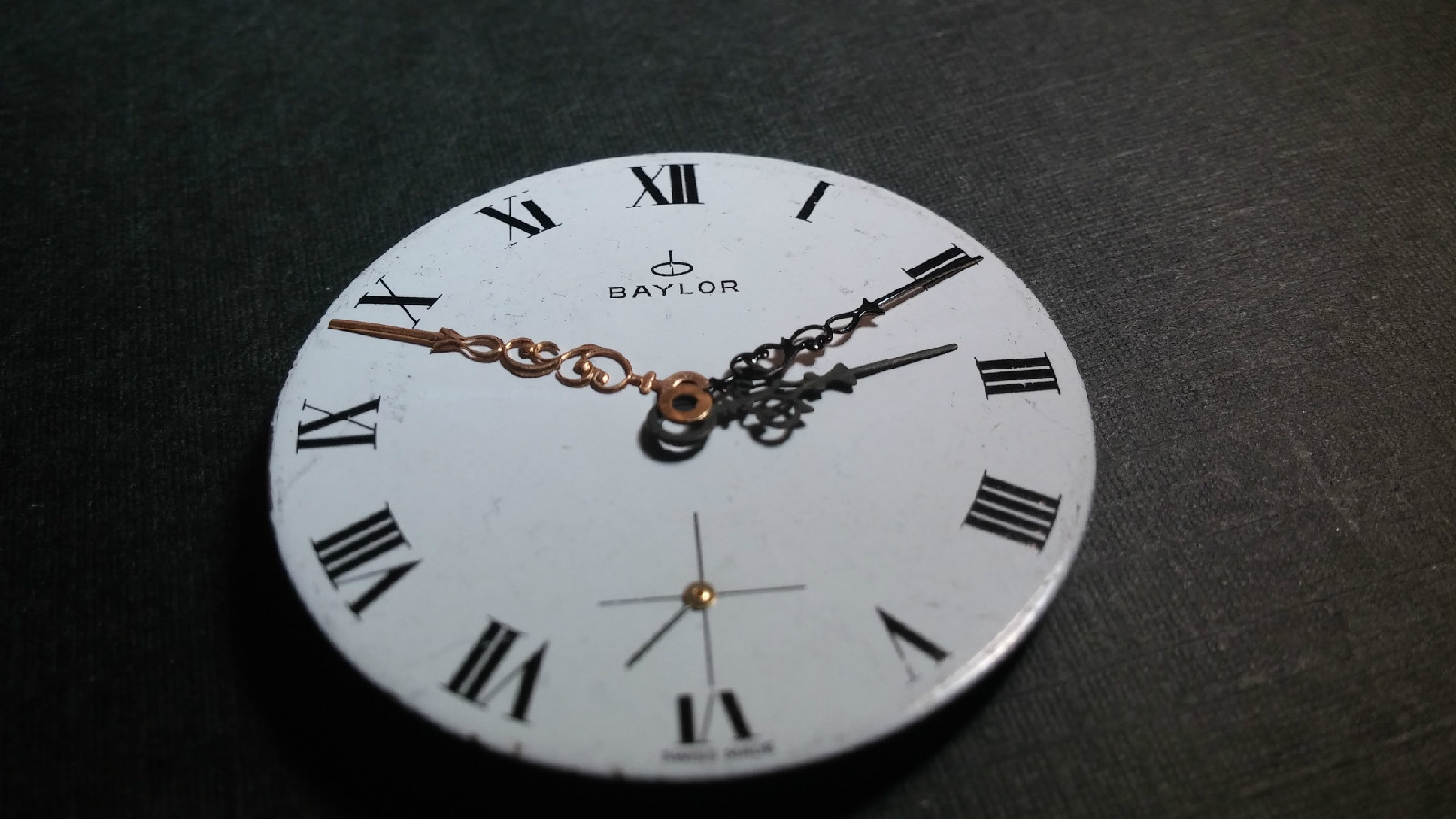 Baylor white dial, 6498 roman dial, different color /style hands (hour, minute