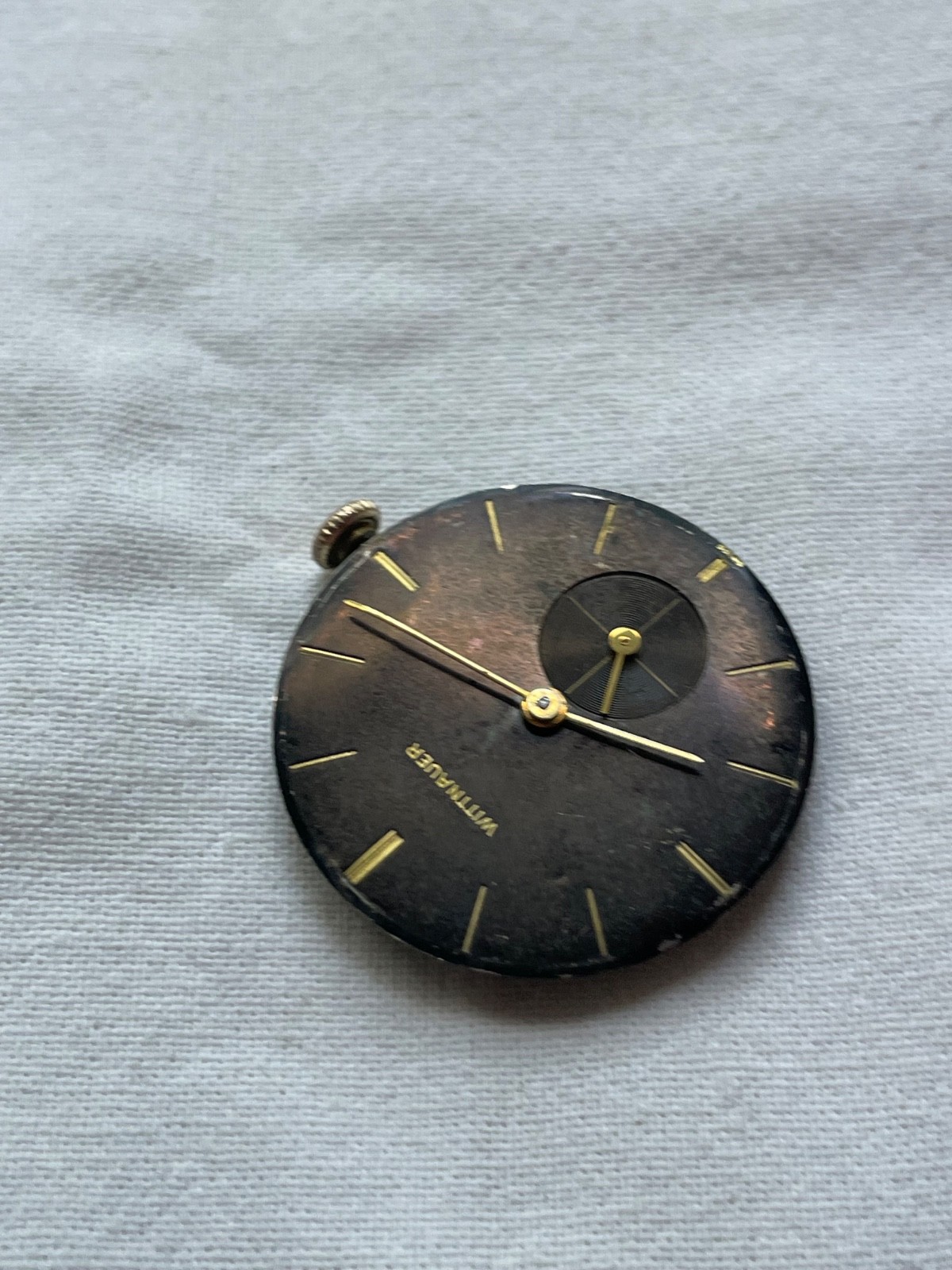 Wittnauer 76/3 Revue – movement for mens watch RUNS, lot2907