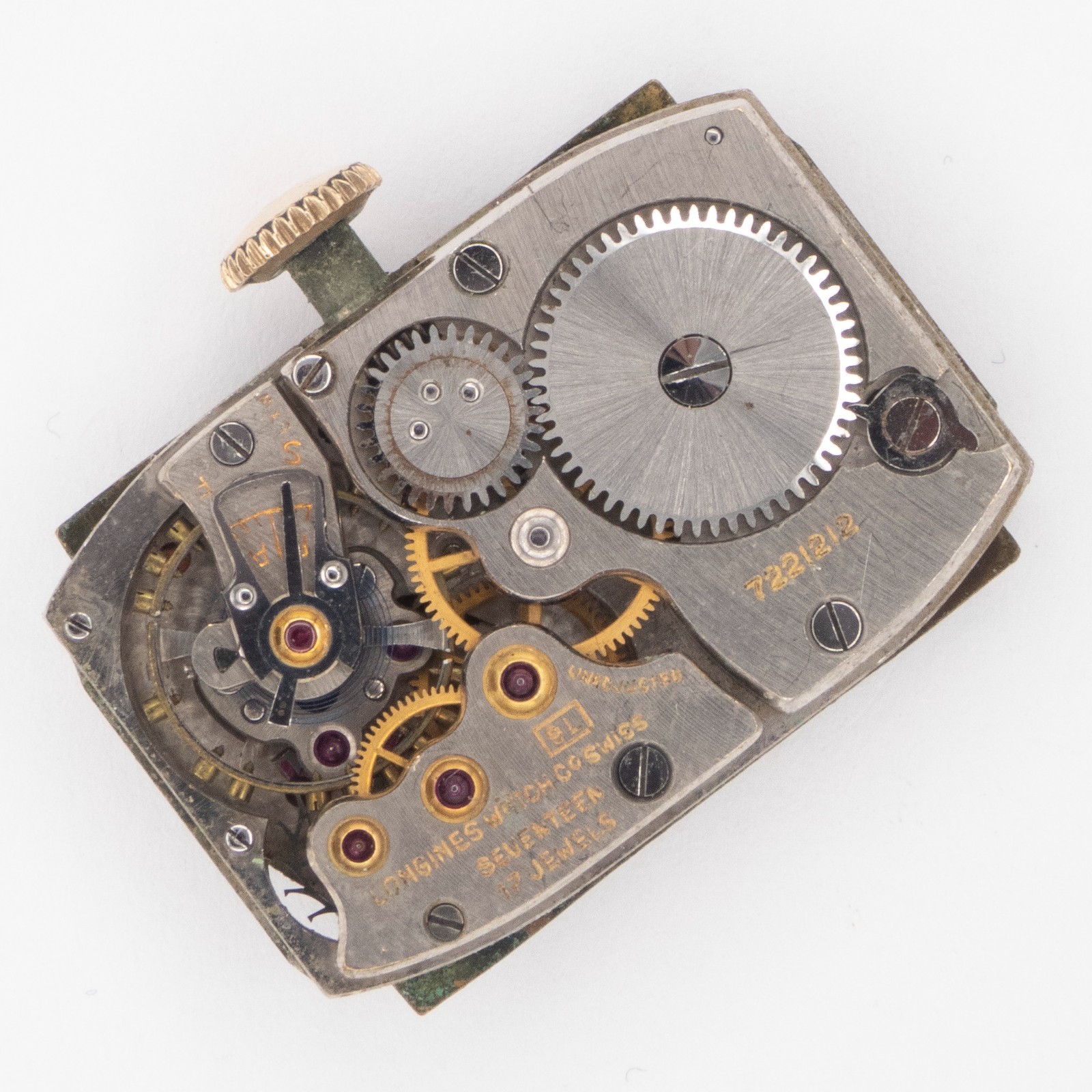 Vintage Longines Caliber 9L 17-Jewel Wristwatch Movement