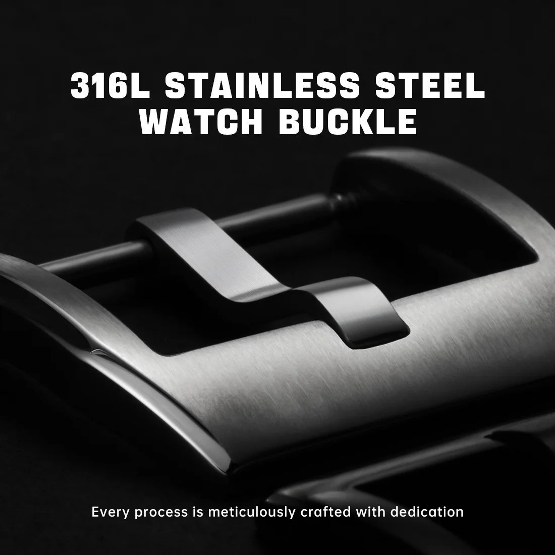 Stainless Steel Watch Buckle Rose Gold 316L Deployment Clasp 18mm 20mm 22mm