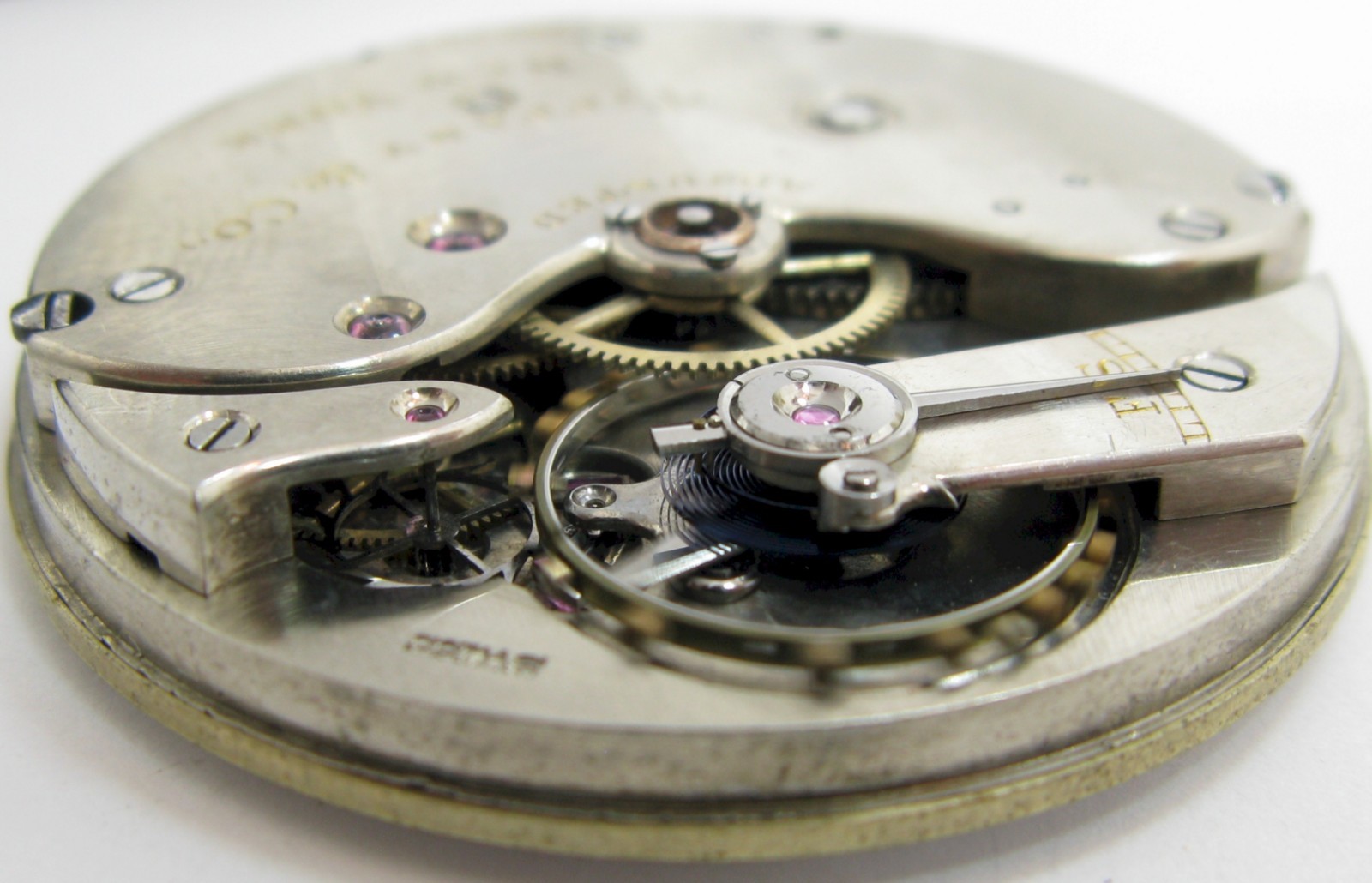Tiffany New York 17 jewels Watch Movement for parts HC & stem set OD 40.5 mm