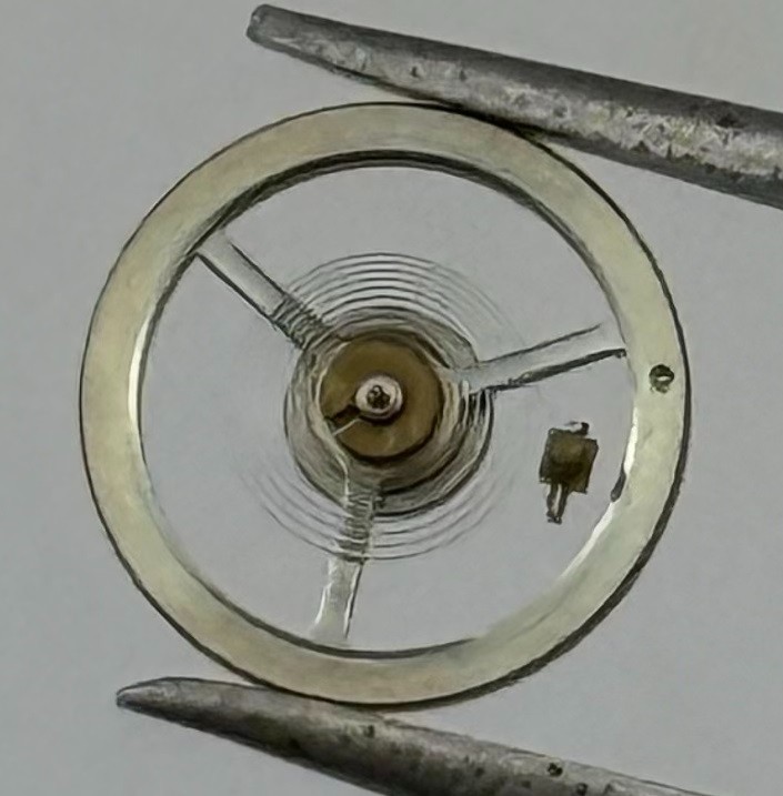 Ebosa 85/1 Balance Wheel Complete And Spring 8¾’’’ 3725 Watch Movement Parts NOS