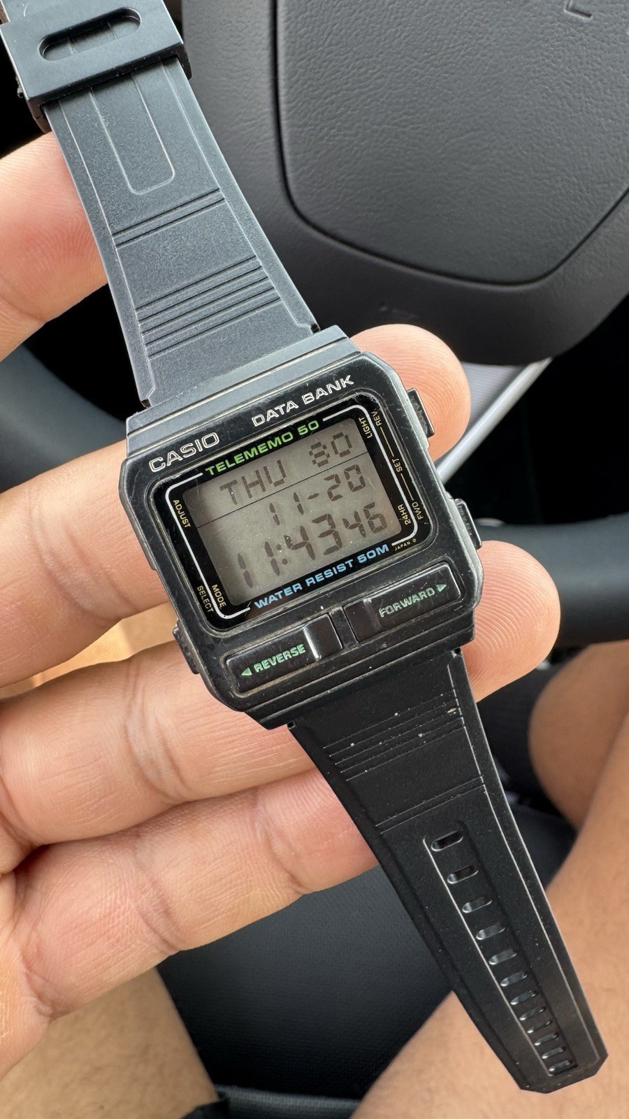 Vintage Casio Databank DB-52W Working New Battery Rare