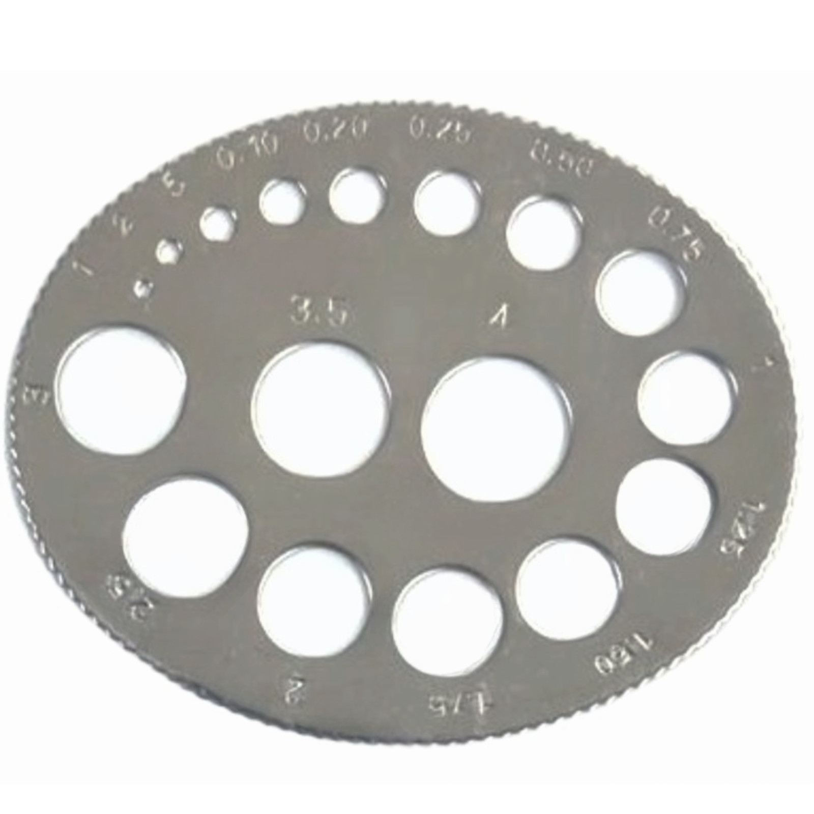Oval Gauge for Round Stones: Pocket-Sized Accuracy, Jewelers Tool