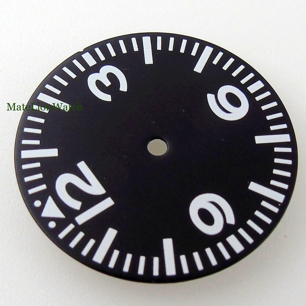 29mm Black Sterile Watch Dial For NH35 NH36 Miyota8215 DG2813 ST1612 Luminous