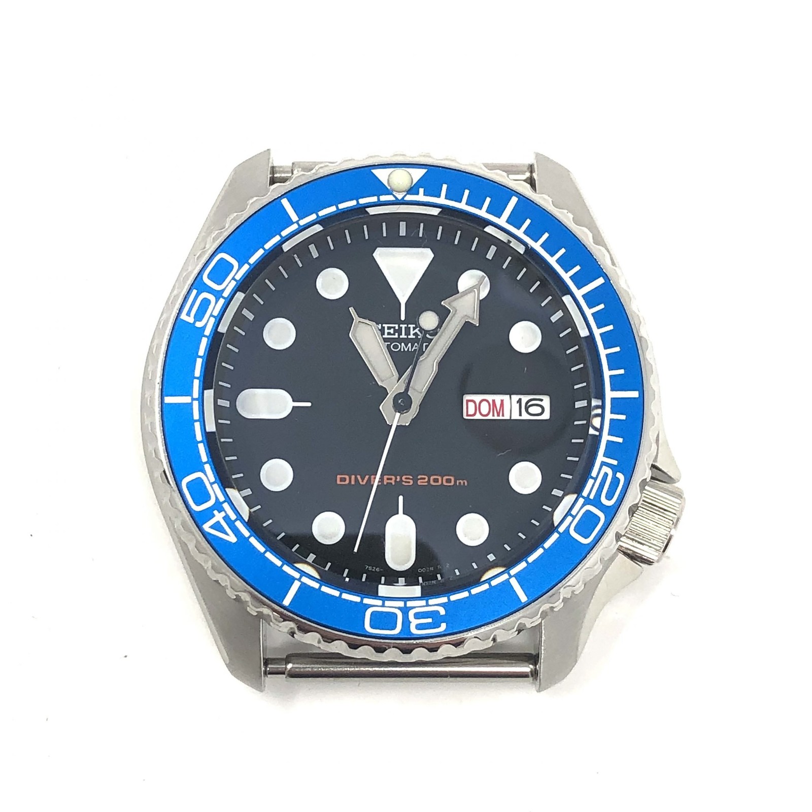 SKX007/SRPD Flat Bezel Insert – PO Style – Light Blue/Silver – CT693