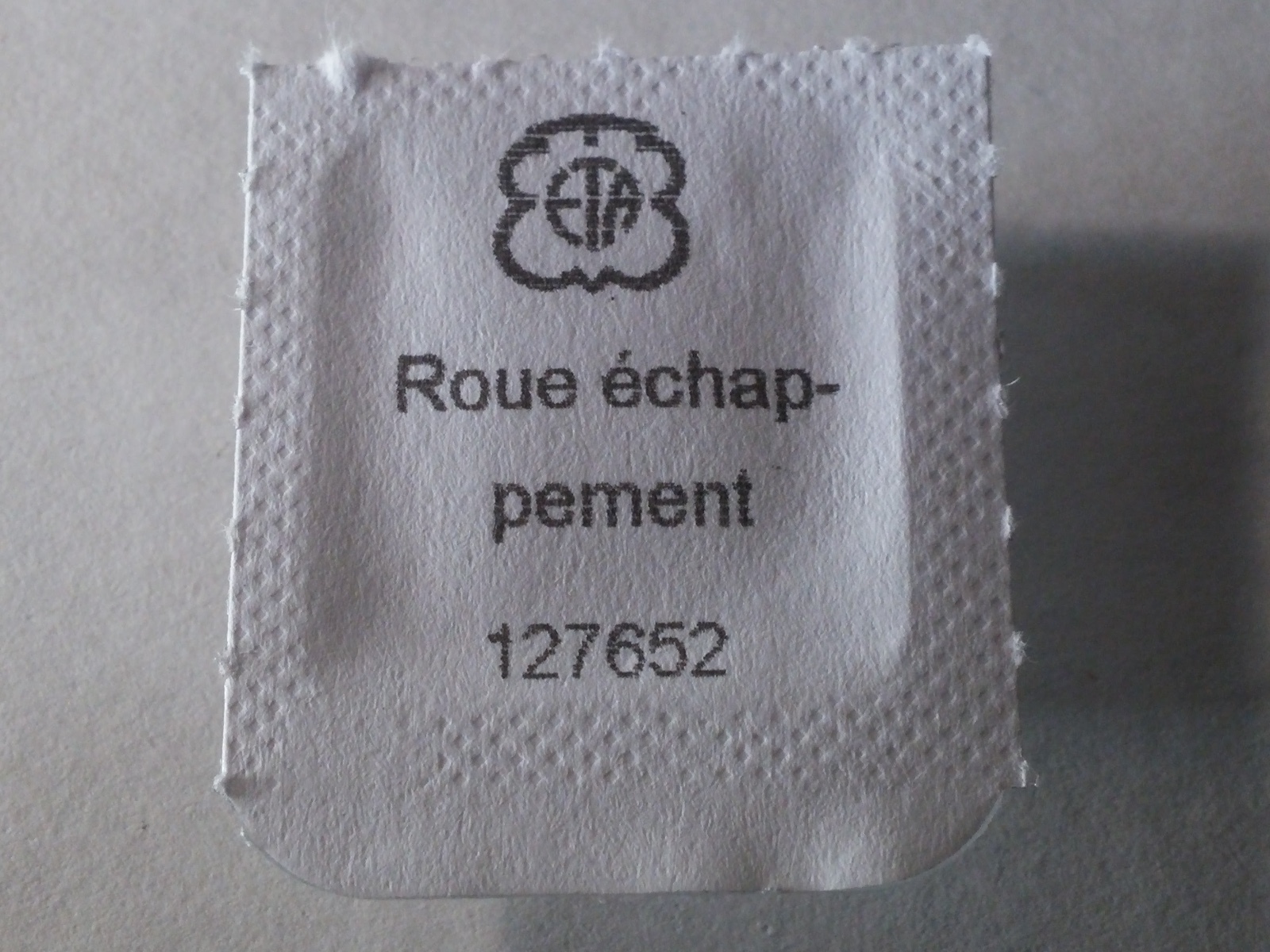 ETA 2890 705 Escape Wheel, New Sealed (127652)