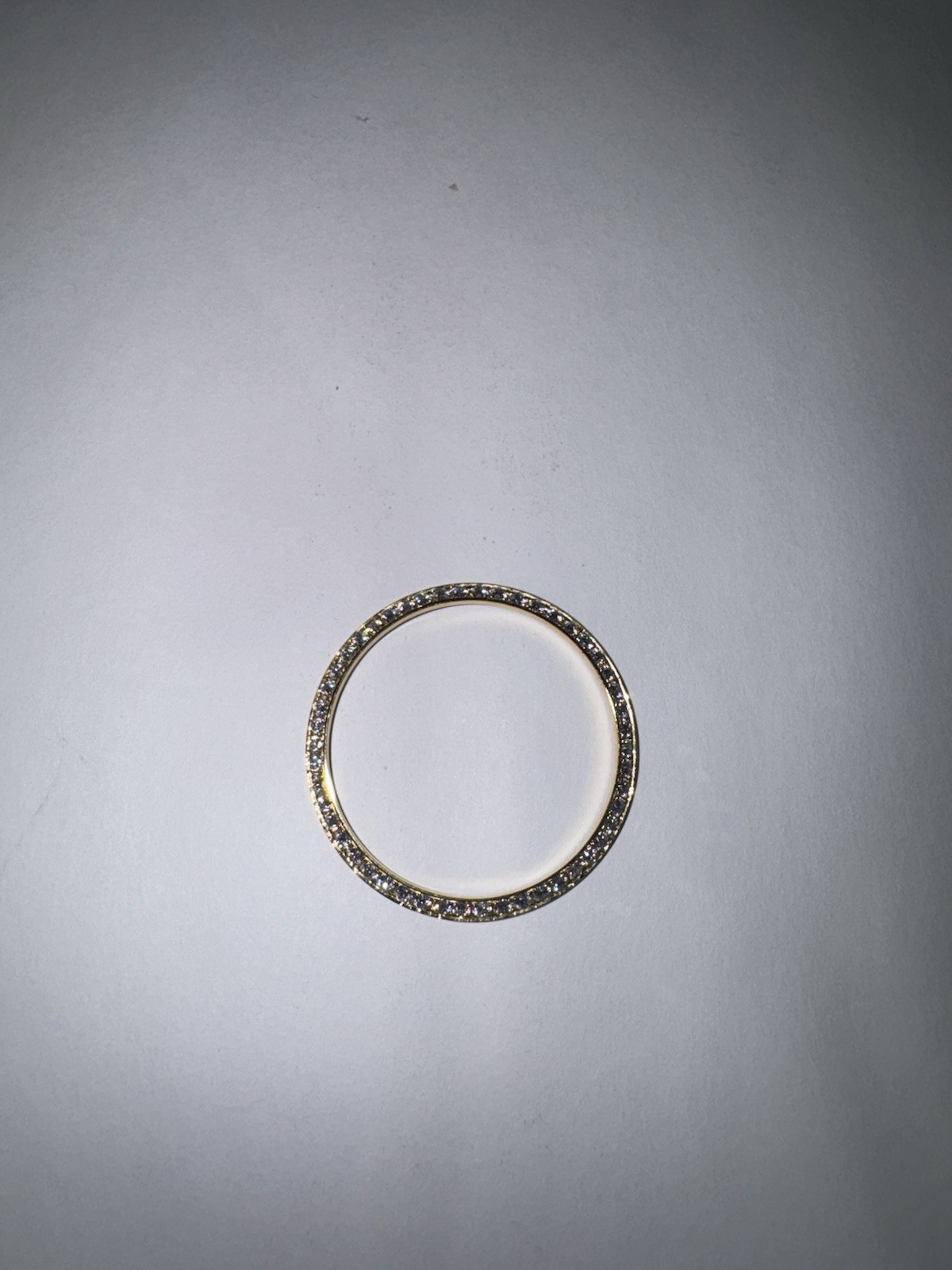 36mm Gold Tone Moissanite Bezel For Rolex Datejust 1601 16014 16200 16234