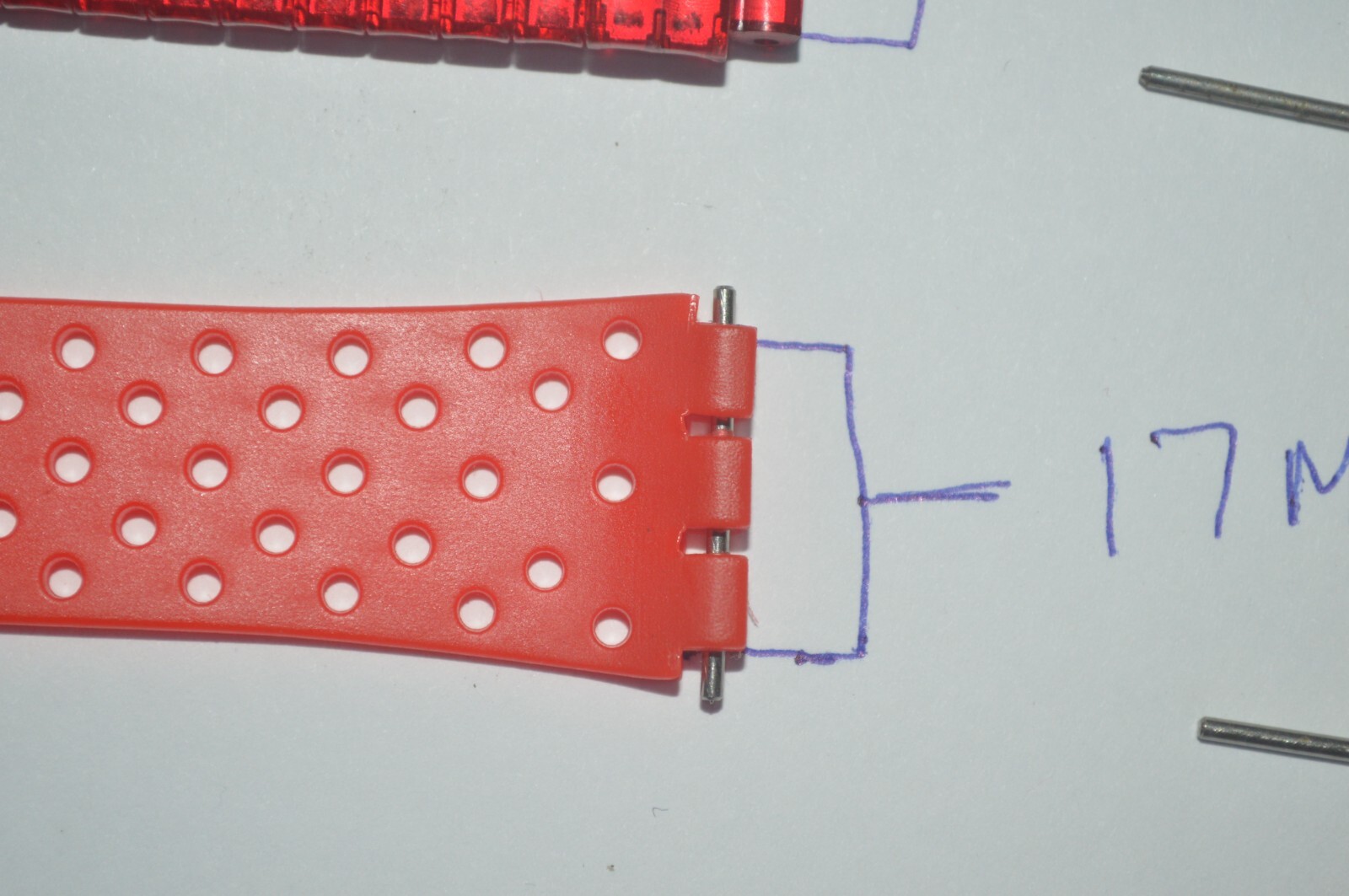 Swatch Watch 20 Metal Pins For 17mm Straps Gent s Swatch Watch Circa 1990’s