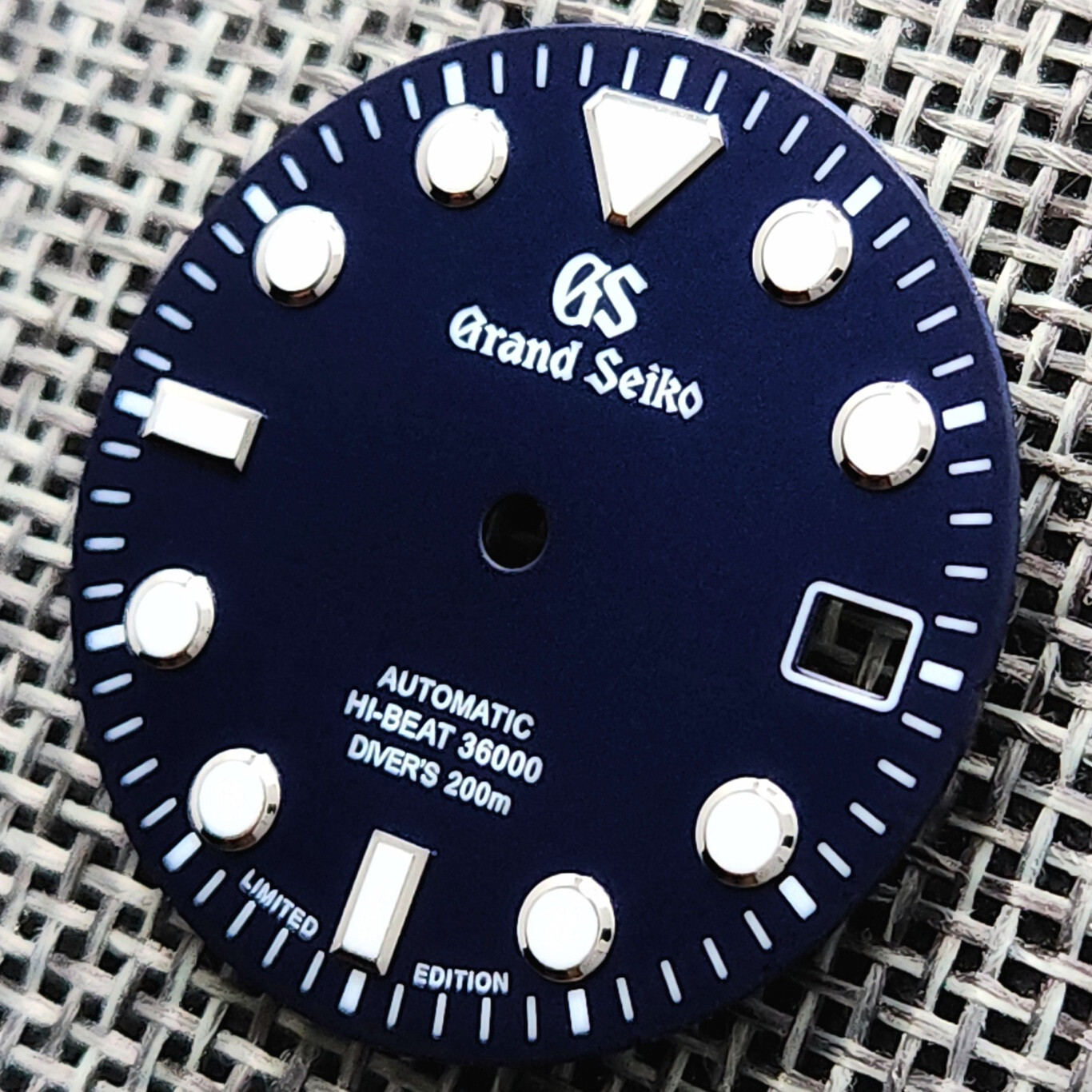 New GRAND SEIKO GS HI BEAT 36000 DIAL DIVERS BLUE NH35 4R35 7S26 SKX007 w/ Ring