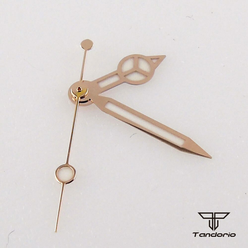 Yellow/Rose Golden Watch Hands Fit for NH35 NH36 Movement Blue/Red Second Hand