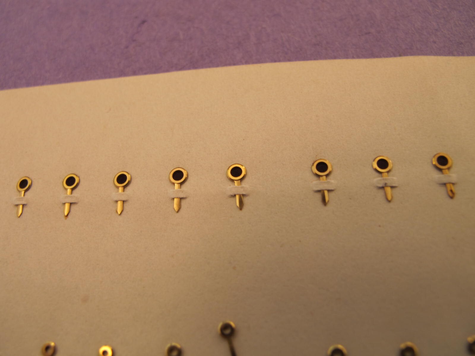 LECOULTRE CALIBER 438 NOS GILT BATON HAND SET 4.2/6MM REF 78MX #39