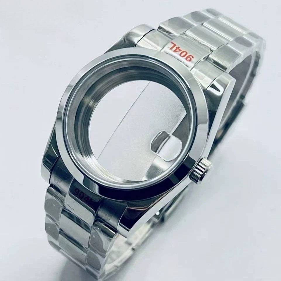 36mm 40mm Sapphire Glass Case+Oyster Bracelet Kit For NH34/35/36 ETA2824 PT5000