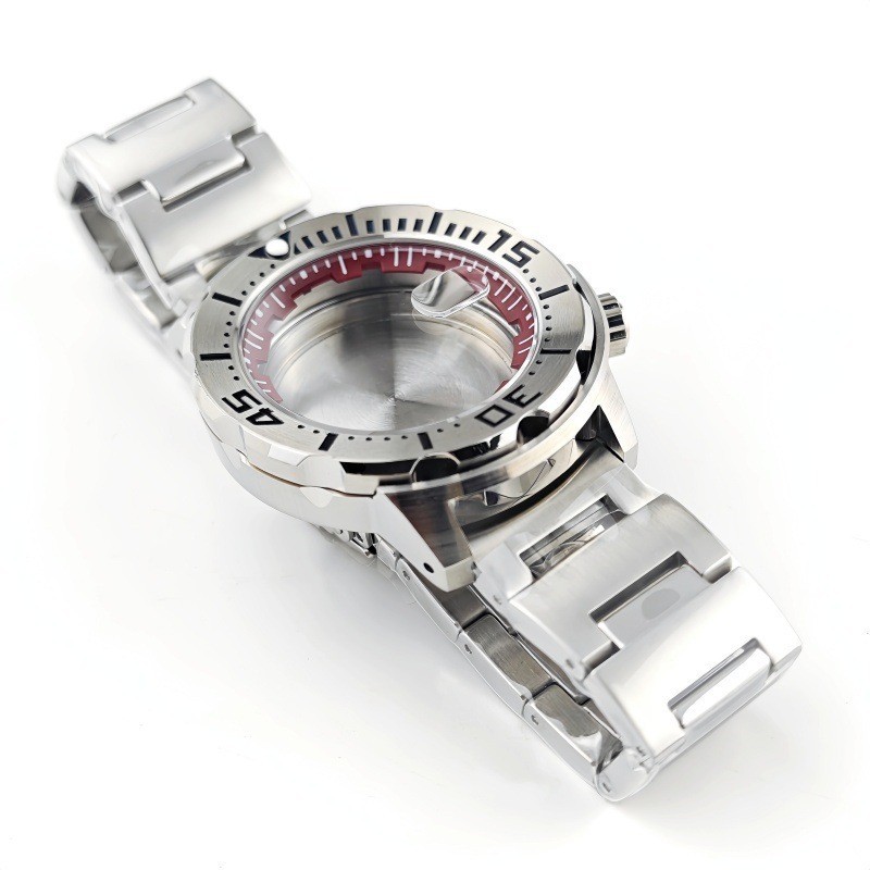 42mm NH35 Steel Case Sapphire Crystal 200m Waterproof Diver Watch Mod Part