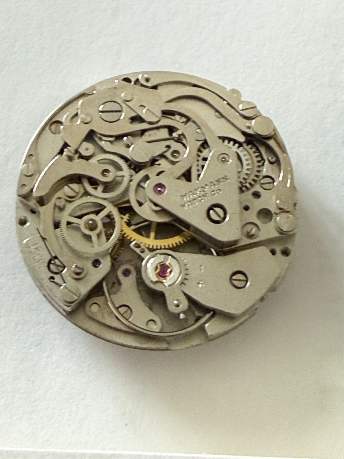 Vintage Wakmann Valjoux 7736 Manual Chronograph movement working perfect