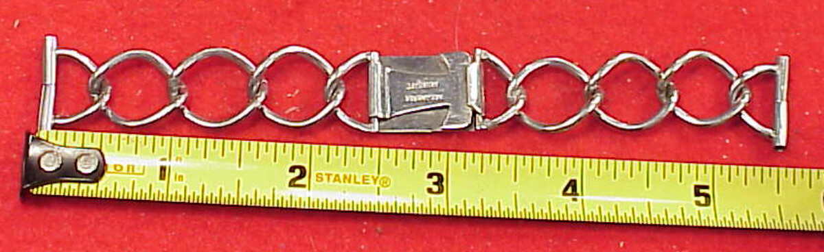 19MM 1930s Armbrust Aviator Chrome Plated STAINLESS Pilot Vintage Watch Band