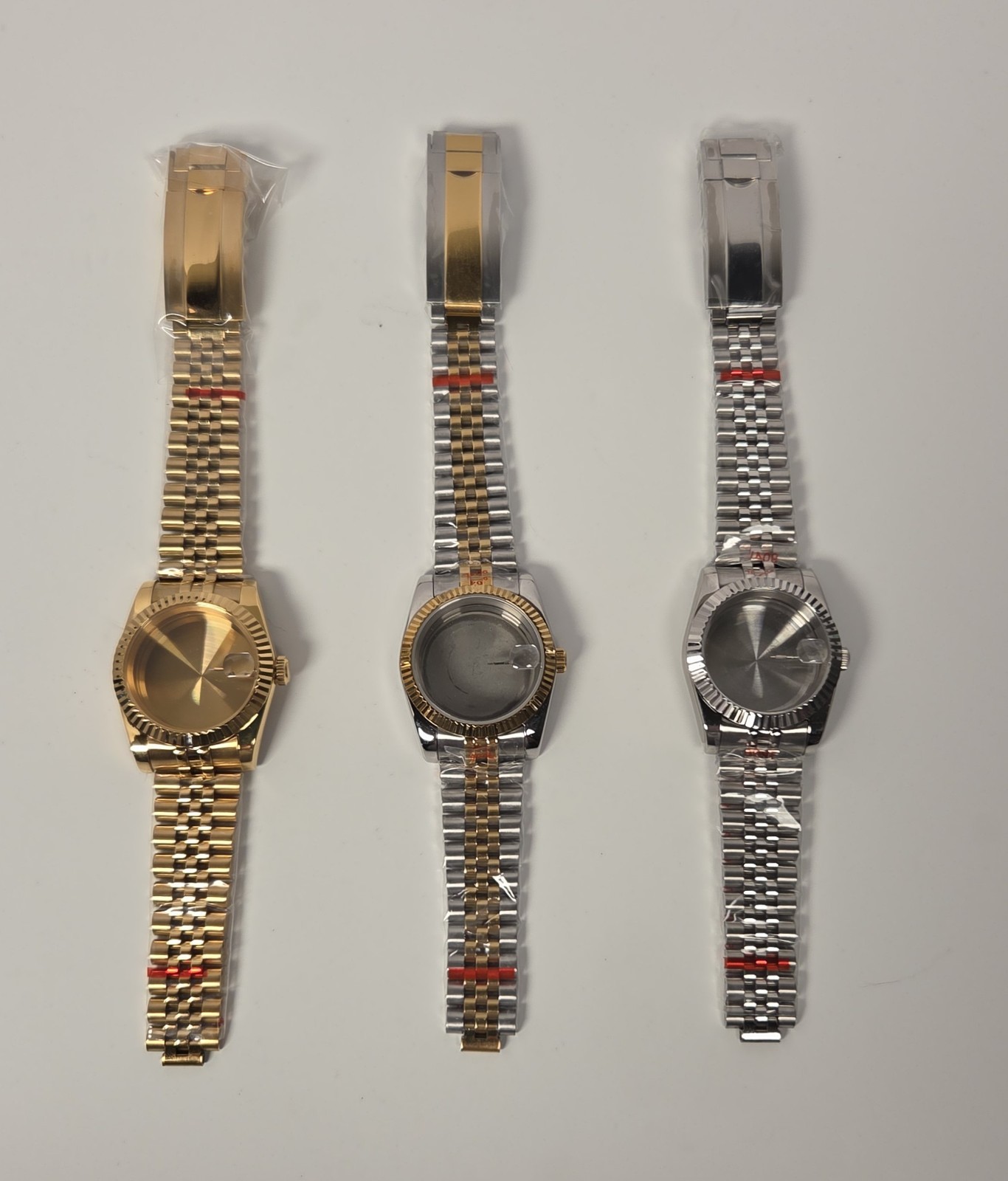 Gold Watch Case Fluted Bezel Jubilee Strap – 39mm – NH35