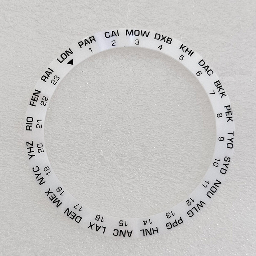 Replacement Watch Ring Mouth Math English Lettering Ceramic Watch Bezel Insert