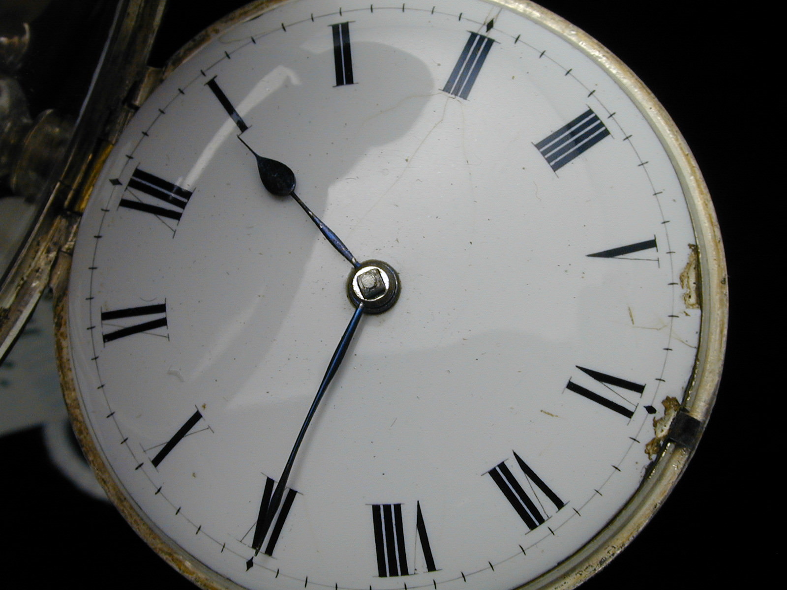 VINTAGE 1800S 1820S VERGE FUSEE ROBERTS LONDON SILVER POCKET WATCH