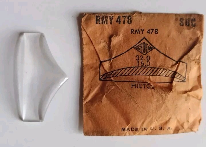 Wristwatch Crystal for Hilton # RMY 478 by Rocket Cylinder USA