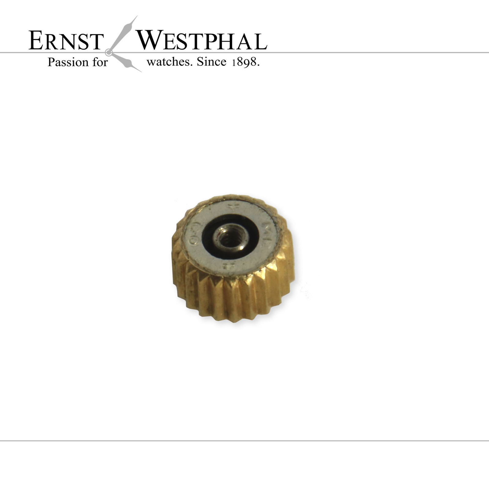 Original Omega crown 4.4 x 2.5 mm, yellow – 069NA42052