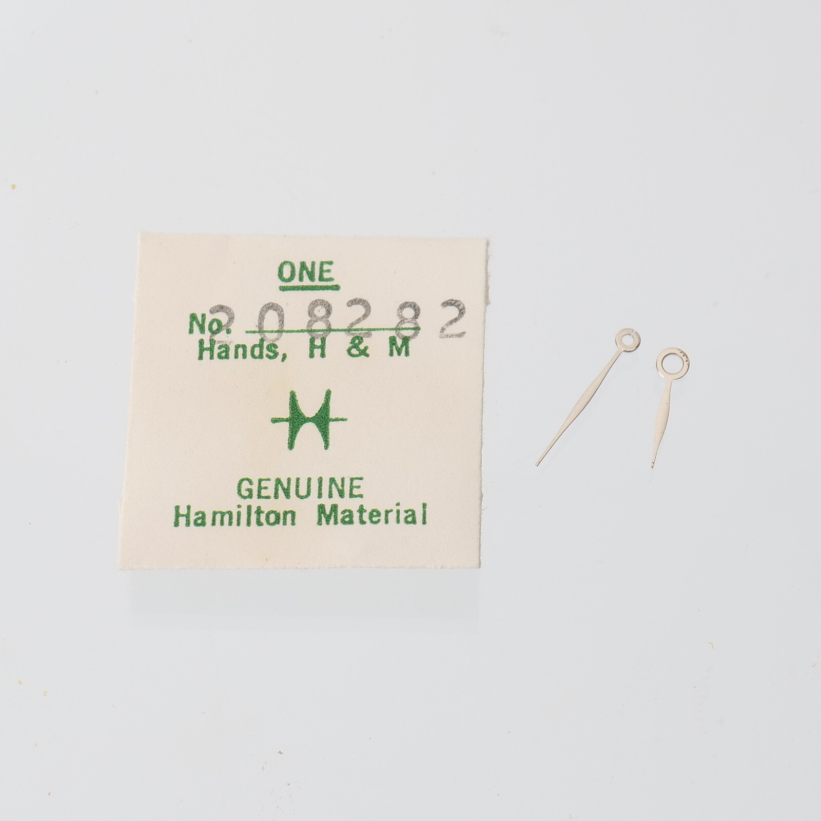 Hamilton Watch Hands No. 208282 Original Pair Hour Minute Watchmaker Parts (H22)