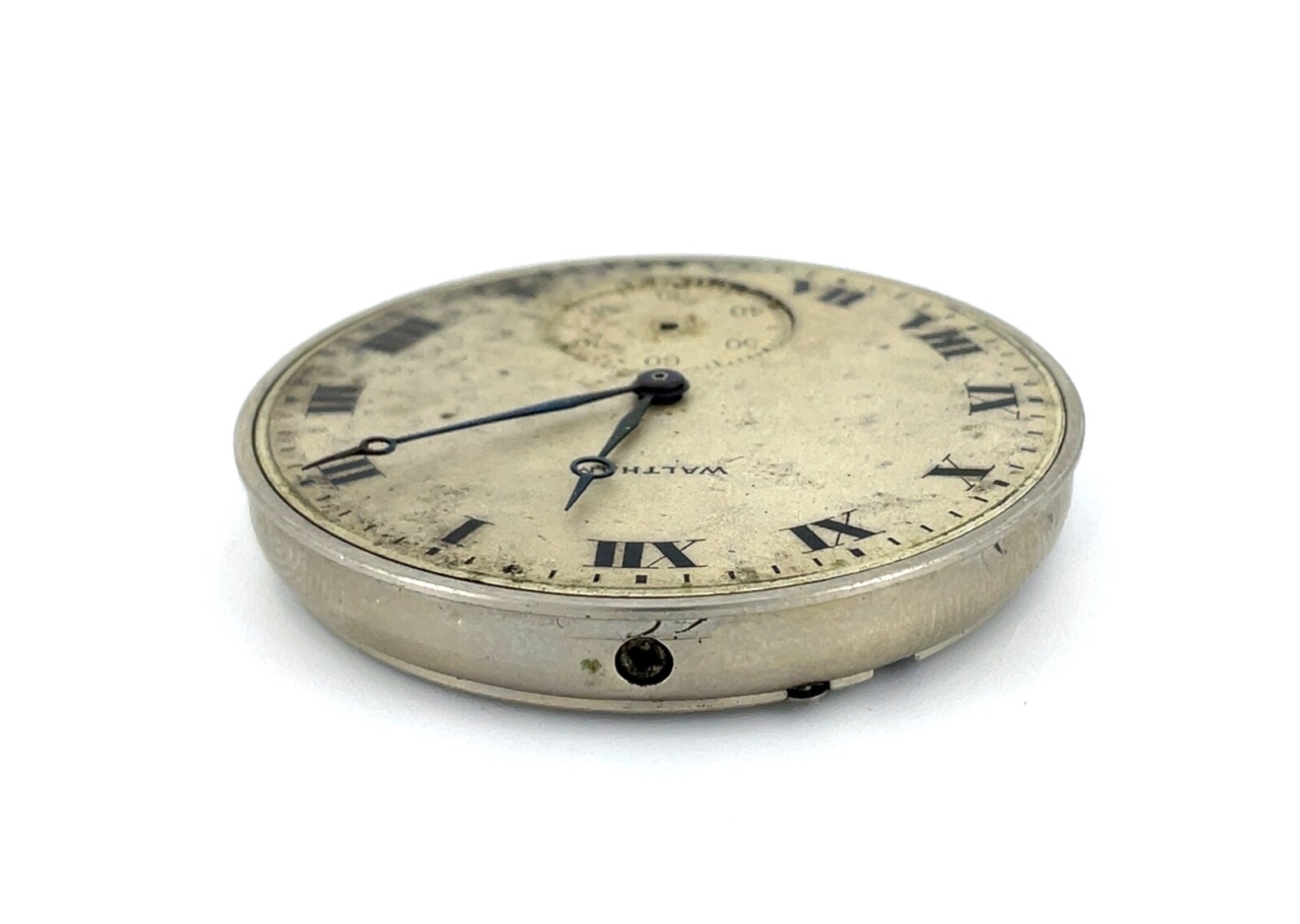 Antique 1917 Waltham Pocket Watch Movement Grade 225 Model 1894 12s 17j *BROKEN*