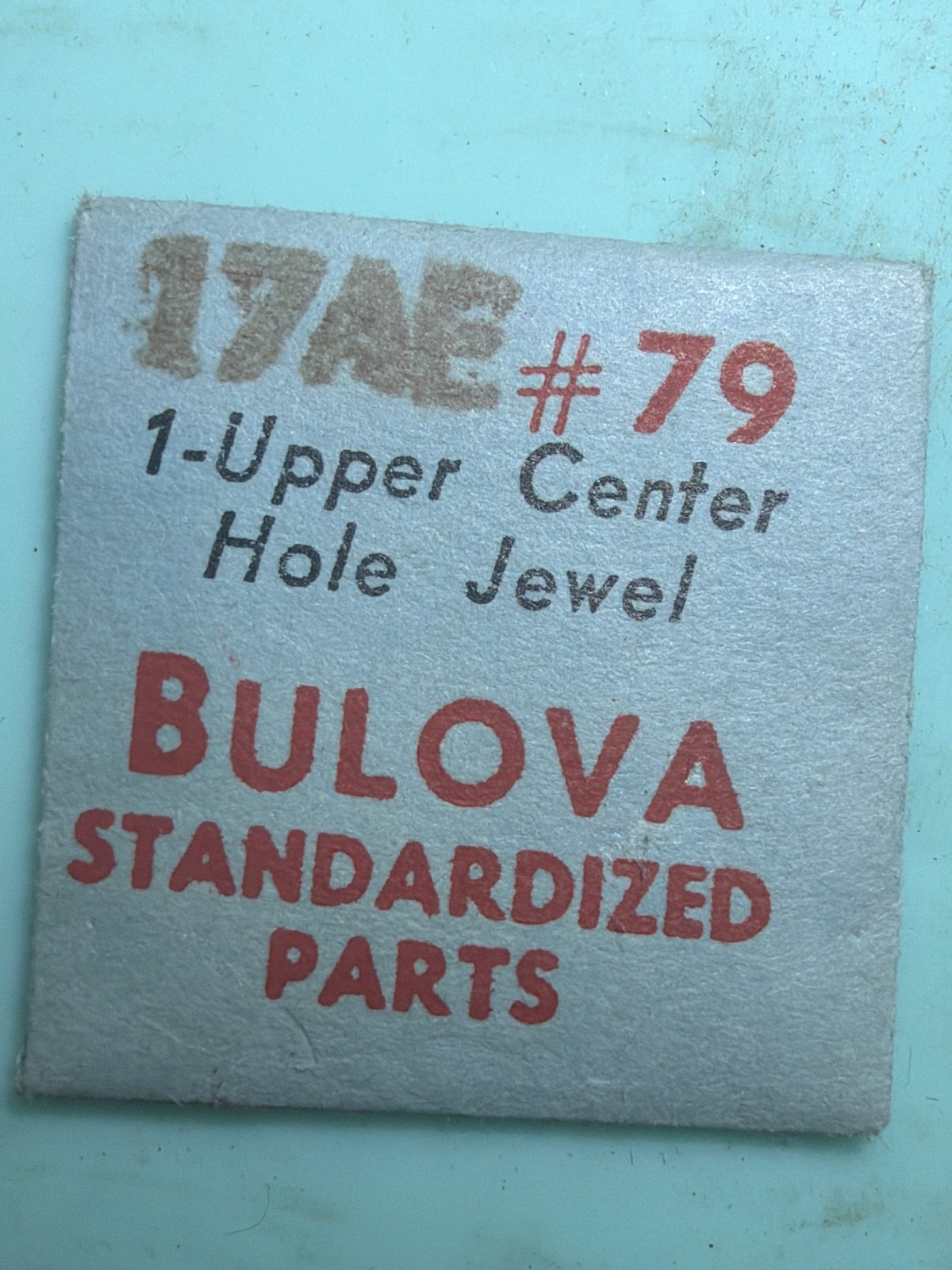 Bulova #79 – Upper Center Wheel Jewel – NOS – Various Calibers