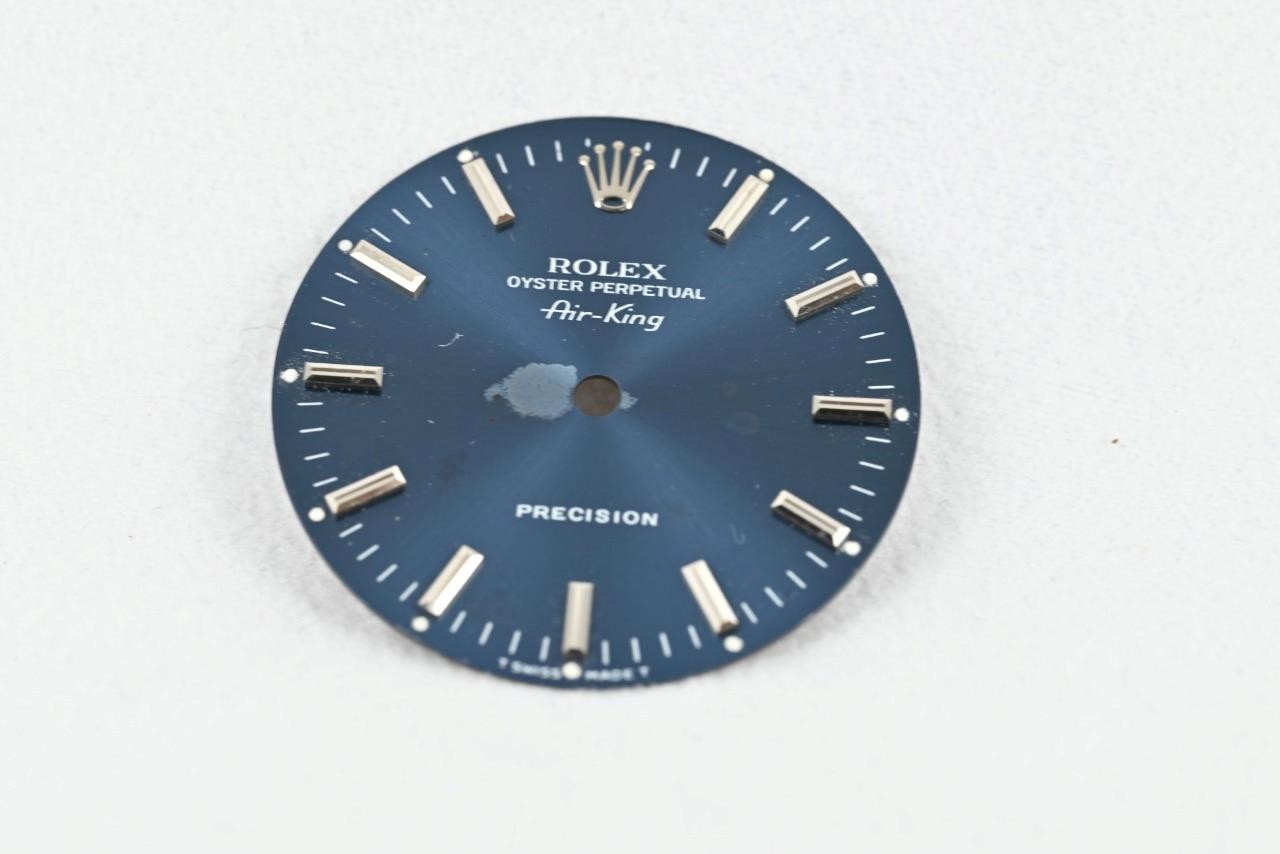 Rolex Air-King Blue Silver Baton Beyeler Dial – B492 For Refinishing – 6139