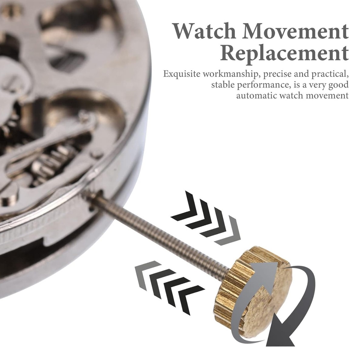 Original 8215 Watch Automatic Movement 21 Jewels, Date at 3 + Extra Parts