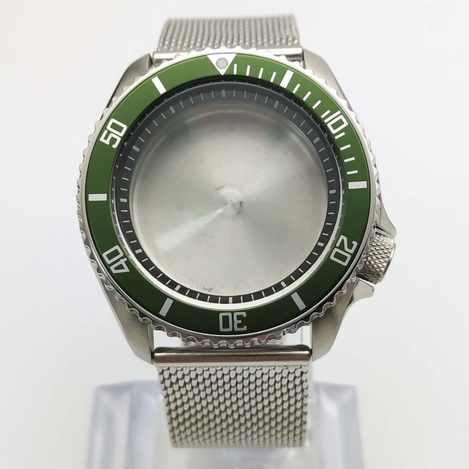Stainless Steel Watch Case + Watch Strap Men’s Watch Case for NH35/NH36 Movement