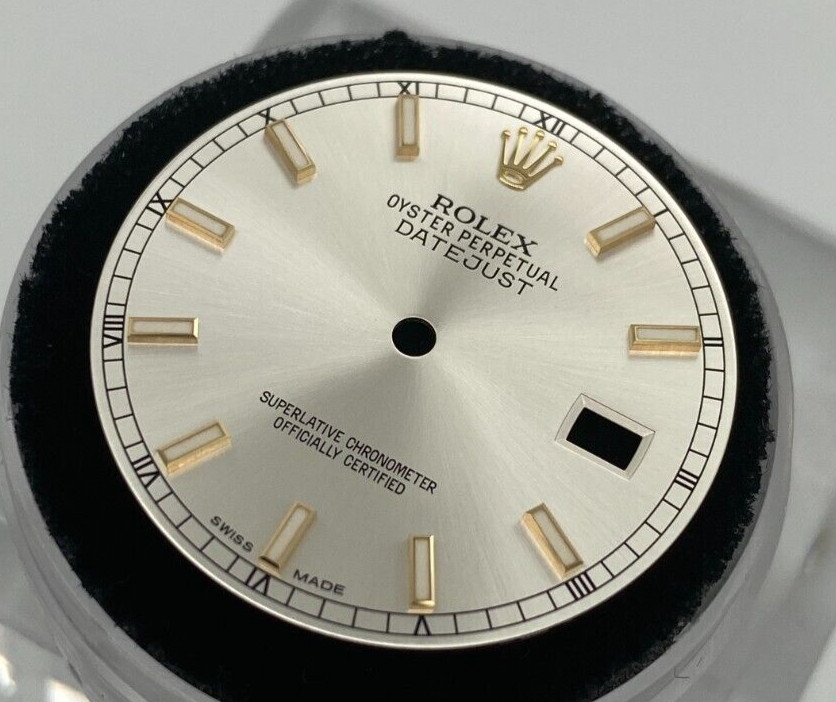 Genuine Rolex Datejust 36mm Silver Dial w/ Gold index 16013 16233 16203 116233