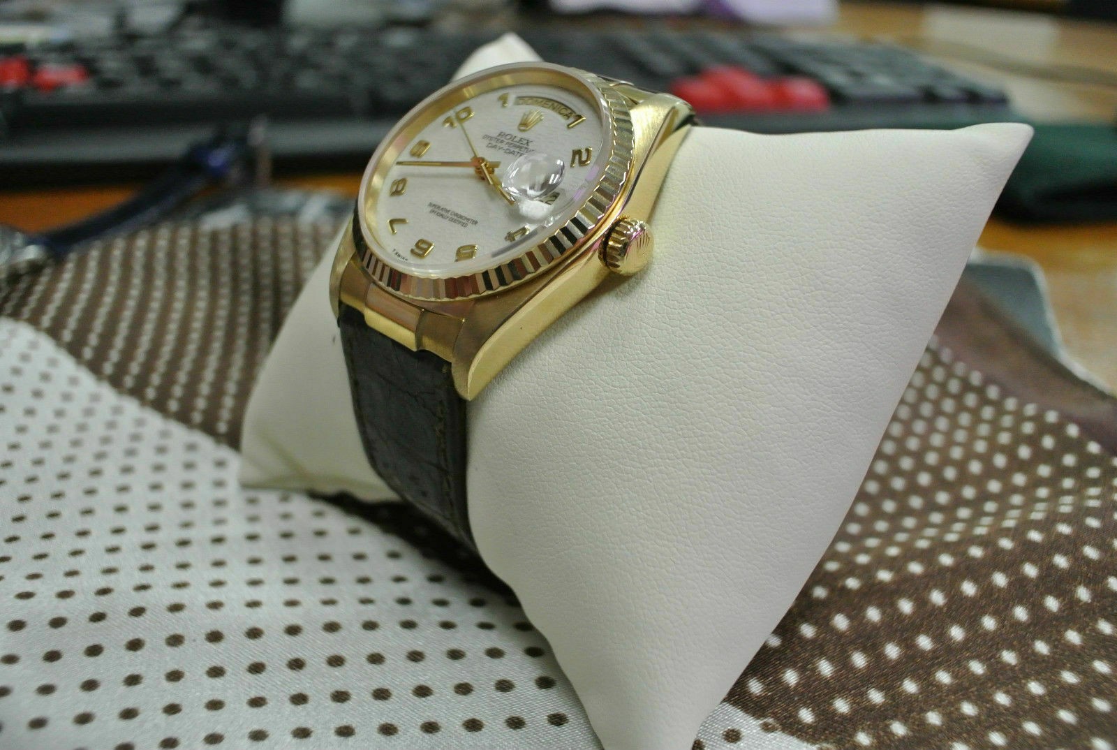 2 CUSTOM STRAP END LINK PIECE FOR ROLEX DAYTONA 116528 116518 116509 118239 GOLD