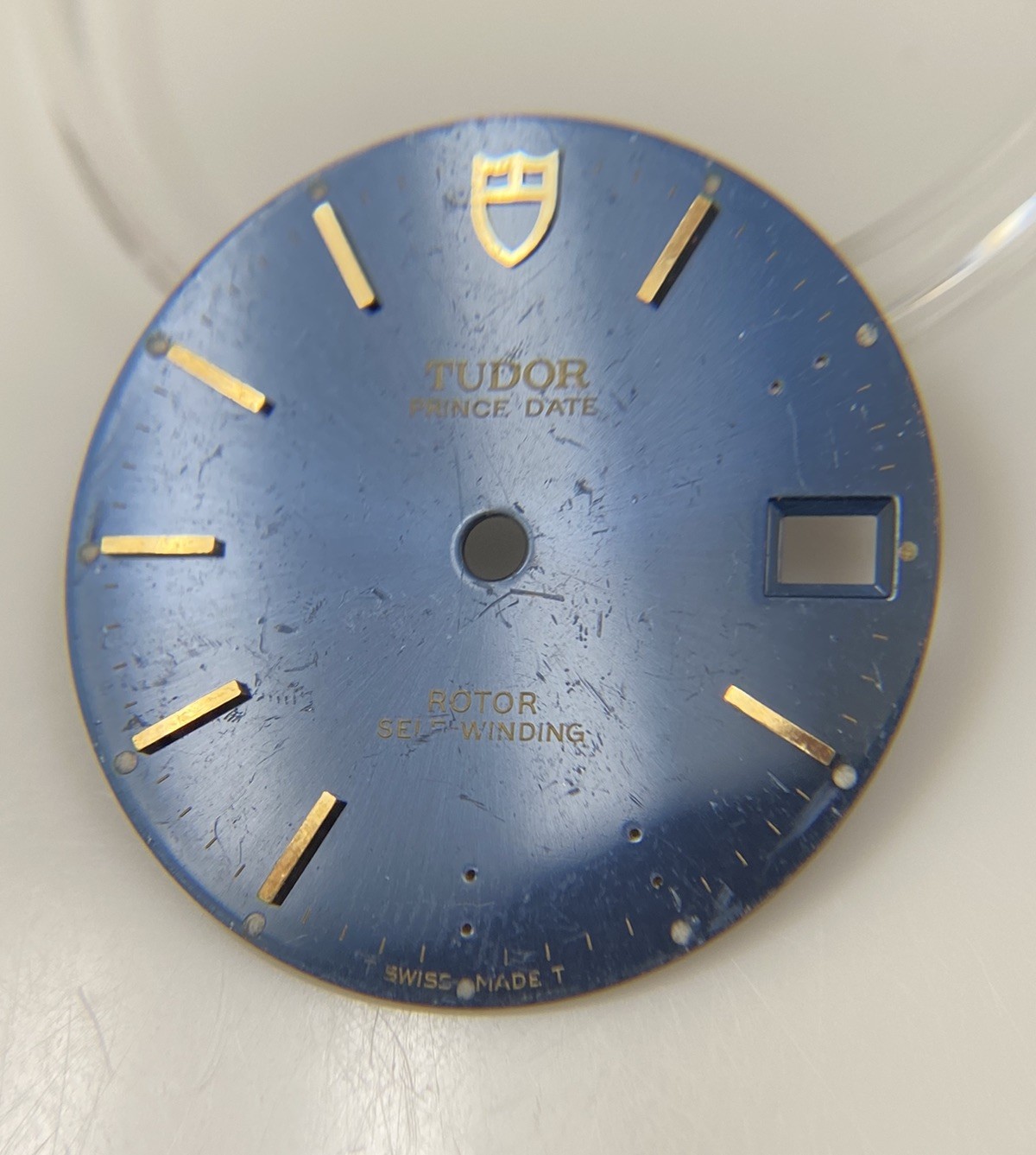 Genuine Tudor Prince Date Rotor 74000N Model Blue/Gold Cal. 2824-2 Dial