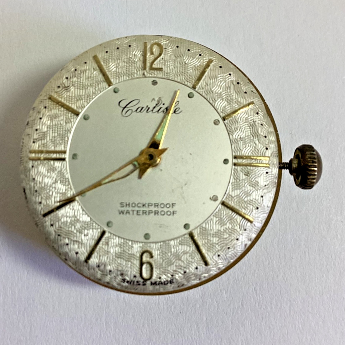 Lot Carlisle Henriline Watch Co Ebosa 65 Running Swiss Spare Parts Repair READ