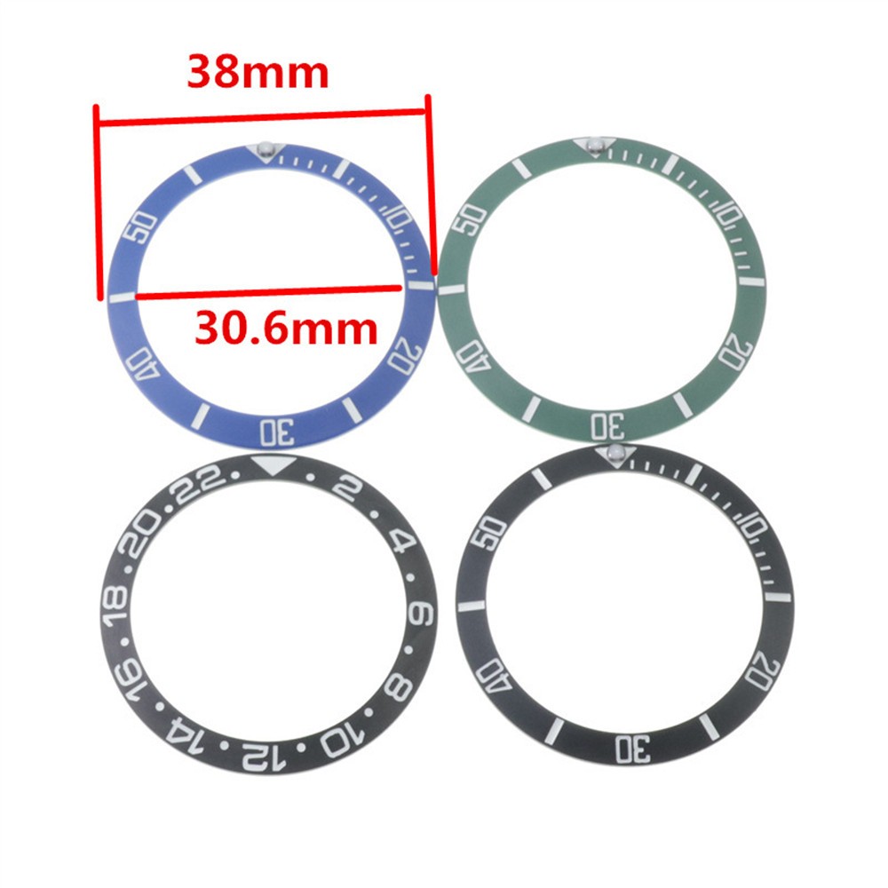 38mm Full Luminous Ceramic Bezel Insert For SKX007/SKX009 SKX011 Sub Style
