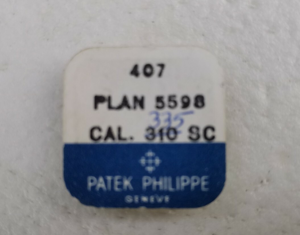 PHILIP PATEK CALIBER 310SC, 335SC PARTS 407 NOS
