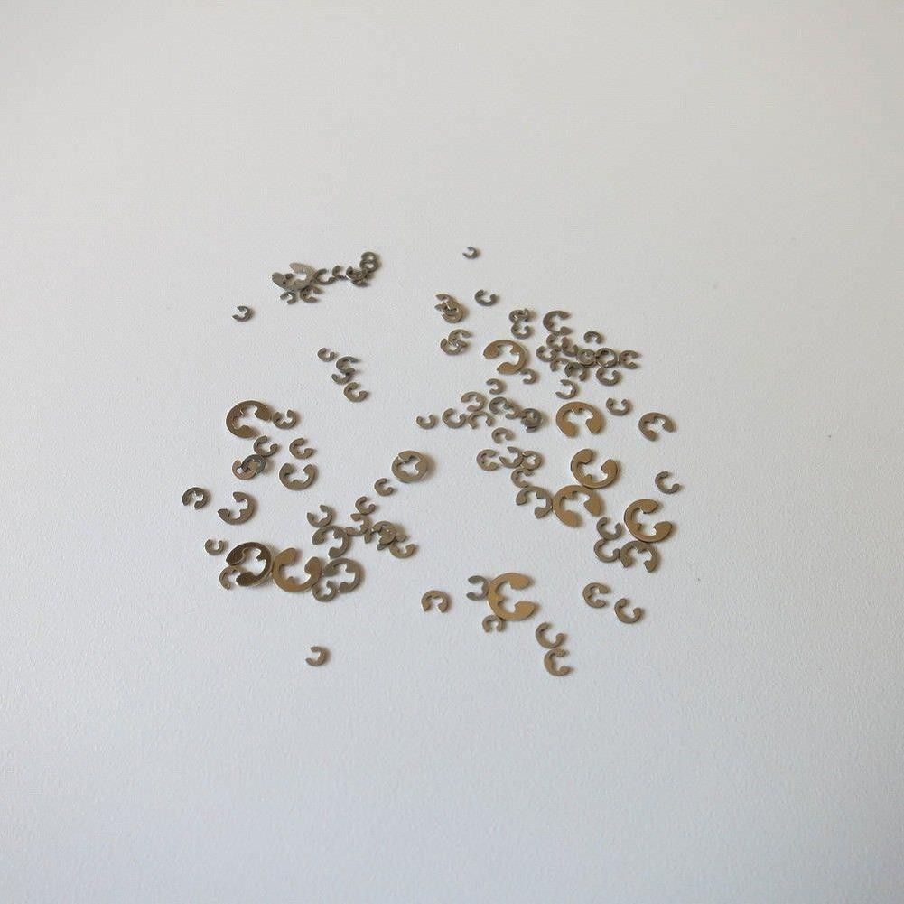 90Pcs 9 Sizes Chronograph Watch Pusher Button C-clip E Clip Circlip Ring Tool