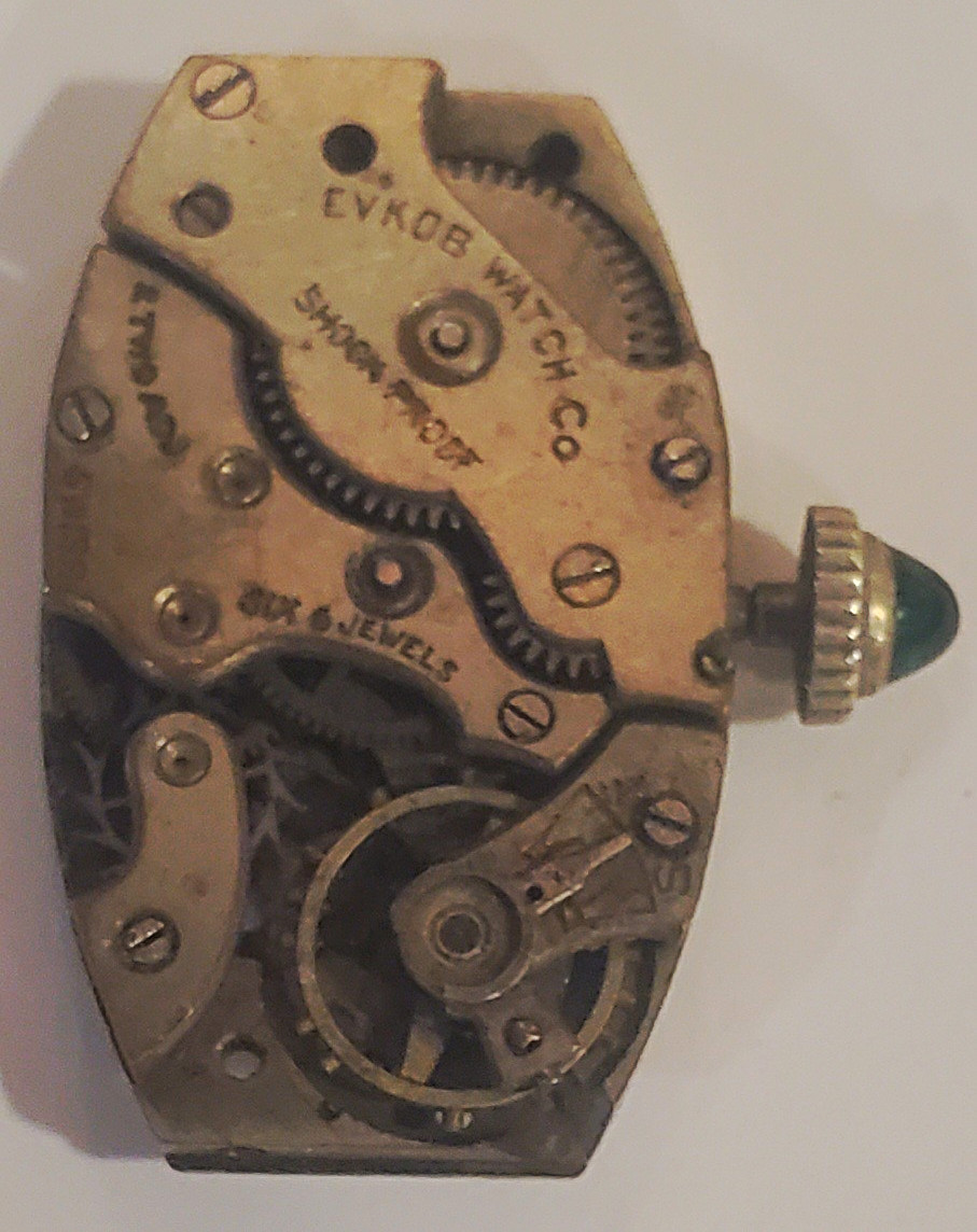 Evkob Watch Co Swiss Made 6J Mechanical Watch Movement Parts Or Repair