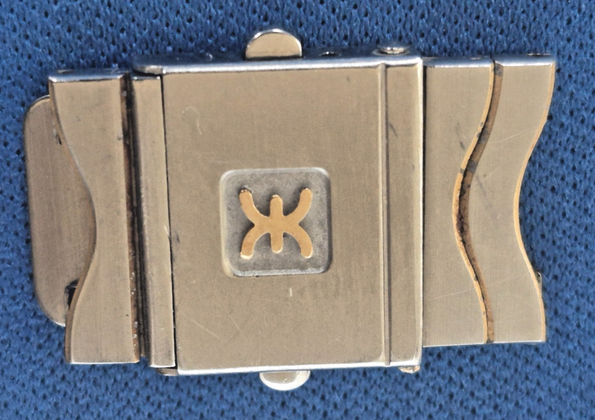 Ebel Sport Classic Wave Men Gold and Steel Watch Clasp Buckle For 15mm Band