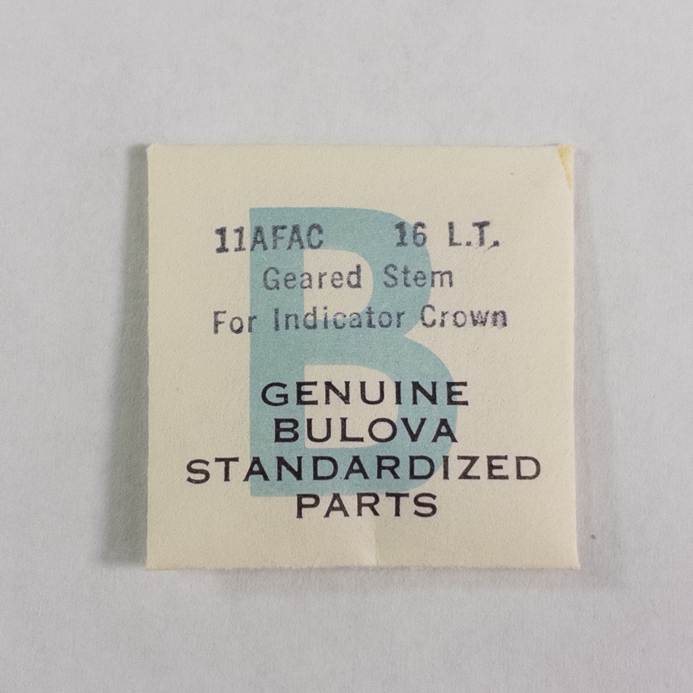 NOS Bulova Cal. 11AFAC Geared Bezel Stem #16 New Genuine
